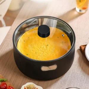 초소형 멀티 삼겹살 찜기 미니 전기후라이팬 불판 분리형 블랙 뚜껑없음