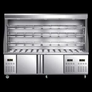 마라쇼케이스 냉장고 반찬 훠궈 채소 진열