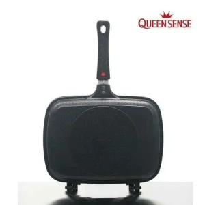 퀸센스 올비아 양면팬 인턱션 티타늄양면팬 대형 프라이팬 계란팬 구이팬 스테이크팬 주방용품