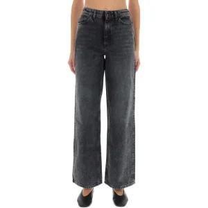 하이웨이스트 스트레이트 레그 버튼 플라이 진 AMD001N094 3011C0998