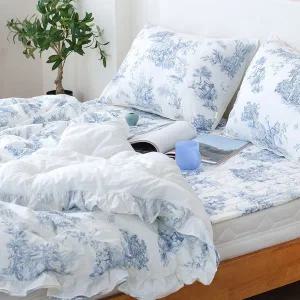 갤러리아 리빙홈 뜨왈 프릴 30수 광목 차렵 이불세트 Q 이불 베개커버