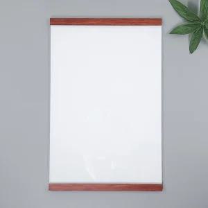 A4 디스플레이 보드 안내판 공고 세로형엘베 메뉴 투명 아크릴 자석형 부착식 A4안내