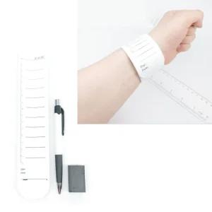 손목 메모 패드 스케줄 밴드 간호사 네임 팔찌 세트사무직 팔목 기록