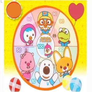 바니랜드 뽀로로 소프트 양면 다트 게임 놀이 다트핀 스포츠 장난감 보드 게임기 어린이