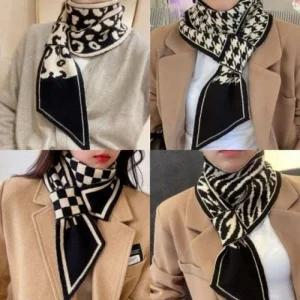 겨울 니트 겨울머플러 머플러 미니 양면머플러 (49KgS)