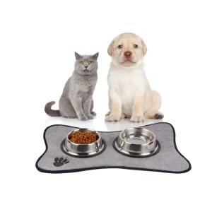 애견 식기 매트 오염방지 미끄럼 거치대 강아지 고양이식탁 급매트 밥그릇