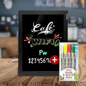 식당 카페용 소형 블랙보드 전용펜 증정메뉴판 와이파이 안내 WIFI 커피숍 보드 흑칠