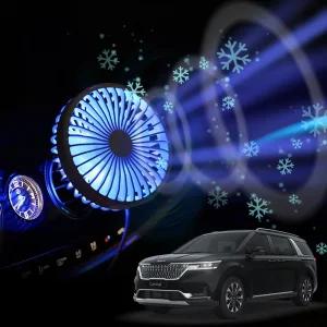 4세대카니발 차량용 송풍구 호환 선풍기 시즌3용서큘레이터 카팬 용선풍기 무드등 각도조절 구용 구선풍기