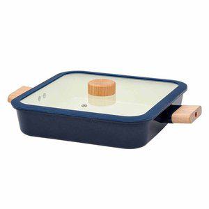 [퀸센스] 쿠킹스퀘어 IH 세라믹 사각 냄비 24cm 인덕션 가능