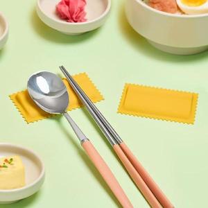 [바겐슈타이거] 라비올리 실리콘 수저 받침대 2EA 숫가락 젓가락 받침