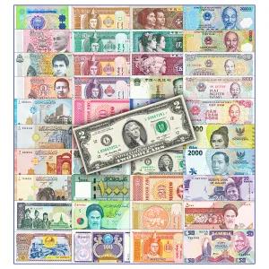 국가별 중복 없는 해외 지폐 모음 40종 컬렉션