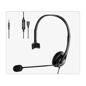 온라인 수업 마이크 헤드셋 강의 유선 3.5mm 타입 (WFE5270)