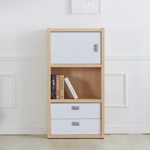 [숨결]트레이 3칸 낮은 멀티 책장 600