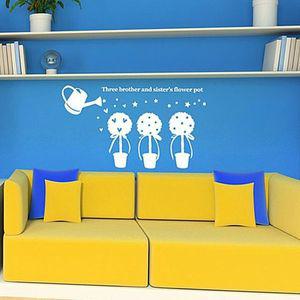 알티피아 화분3남매 포인트그래픽스티커 시트지 벽지(W013918)