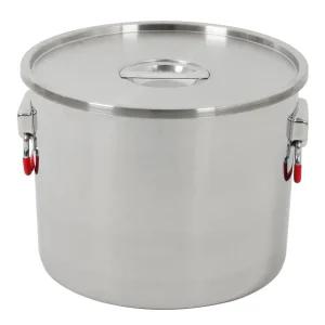 킹센스 스텐 304 통판 소도와 5호 12.9L GI 업소용 대용량 식깡 곰솥 위생용기 들통 육수통 국통 무용접