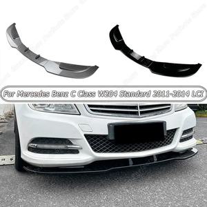 자동차 광택 블랙 앞 범퍼 스플리터 립 스포일러 벤츠 C 클래스 W204 11 12 13