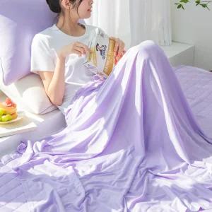 [드리울] 에어쿨 스프레드 시원한 여름 냉감 홑이불 얇은이불 베개커버 세트 SS/Q