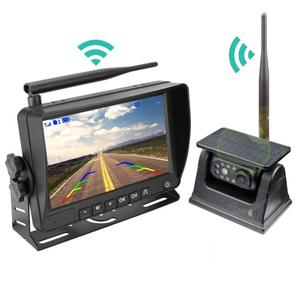 차량용모니터 태양광 충전 캠핑카 무선 주차 블랙박스 화물차 무선후방카메라 충전식 센서
