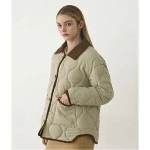 (비지트인뉴욕) 코듀로이 칼라넥 퀼팅 패딩 점퍼 (VABPAH1)