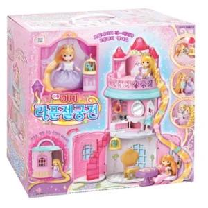 리틀미미 긴머리 리틀미미  3층 라푼젤궁전 가방놀이 장난감 어린이 선물