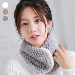 와플 엠보싱퍼 따뜻한 부드러운 똑딱이단추 방한용 넥워머 목도리 용품 겨울 골프 스포츠 방한 니트 넥워머