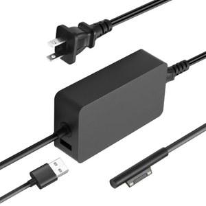 HSXIRQA 65W 표면 충전기 Microsoft Surface Pro 10 노트북 태블릿 윈도우 교체 어댑터 지원