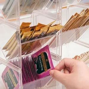 과자보관함 사무용 과자 간편한적층 다양한물품 홈카페정리함 스마트한