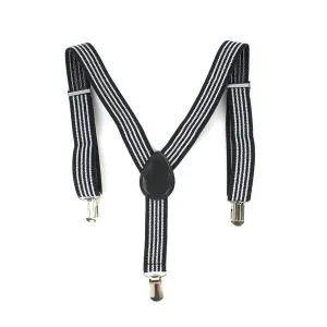 멜빵 서스펜더 정장멜빵 검정스트라이프 소인멜빵