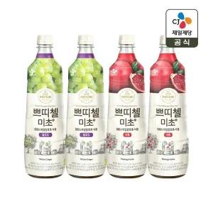 [CJ제일제당]쁘띠첼 미초 청포도 900ml x2개+석류 900ml x2개