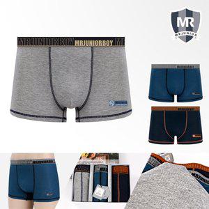 [엠알주니어]주니어 헤인즈 레이온 골지드로즈팬티 학생속옷 3종세트