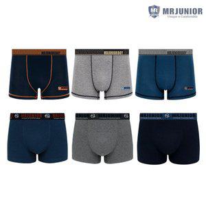 [엠알주니어]주니어 드로즈팬티 학생속옷 6종세트(MD34set)
