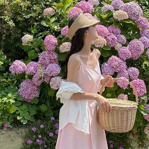 [자체제작] 퓨어 나시 롱원피스 (여름/썸머/휴양지/바캉스/레이어드/하객/뷔스티에/슬리브리스)