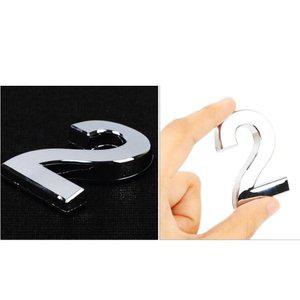 입체숫자 이 소 2 호실 돌출 표시 실버 (WFGPWHH)