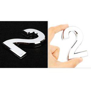 입체숫자 이 중 2 실버 표시 호실 숫자 (WFGPWH7)