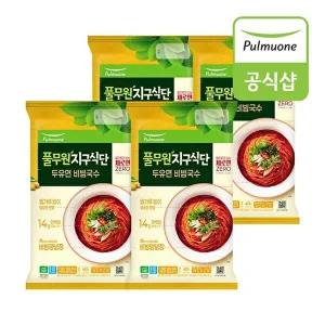 [풀무원]풀무원 식물성지구식단 Silky두유면비빔국수 2인분(423g) x 4봉