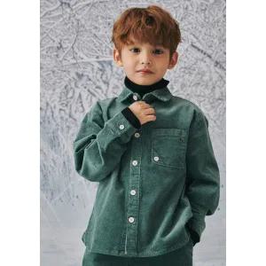 [롯데백화점]빈 코듀로이 그린 블라우스 셔츠BZ63BL02GNL