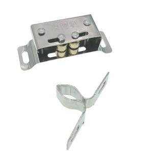 스테인레스 스틸 마그네틱 캐비닛 캐치 더블 롤러 하드웨어 헤비 듀티 래치 옷장 문 구멍 피치 42mm