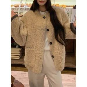 [디에이치(하프클럽)]트레엔 양털 플리스 자켓_P410126696