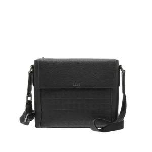 [롯데백화점]닥스 액세서리 [GRIDⅡ] 블랙 삼각패턴 크로스백 DBBA2F263BK