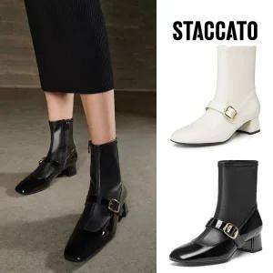 [롯데백화점]스타카토 [정상가389,000원 롯데단독 블프초특가] 여성앵클부츠 GLOSSY02_9U001_2COLOR