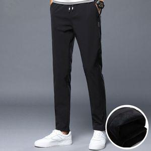 밴딩 기모팬츠 기모안감 슬랙스 바지 직장인 편한바지 남자검정슬랙스 30대남자바지 겨울정장룩바지 남자슬