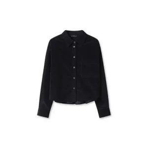 TOPTEN 여성) 코듀로이 크롭 셔츠_MSE4WC2002