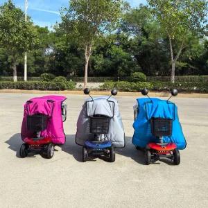 어르신 노인용 전동 사륜차 겨울 방한 커버 보온 바람막이 덮개 전동차 방풍 가림막