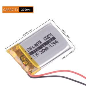 402030 3.7V 200mAh 충전식 리튬 Lipo 이온 폴리머 배터리 Mp3 손목 시계 DVR GPS BH-214 BH-111 TWS Xiao