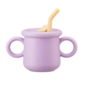 락앤락 리틀럽 빨대컵 실리콘 아기 마개형 라벤더 200