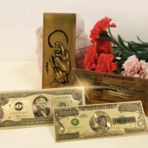 행운달러 2달러 1조달러 천역수표 달마 부자되는 그림 백억 가짜돈 부적 금수표 황금돈