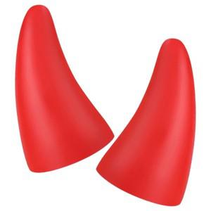 2Pcs 자동차 지붕 장식 naments 할로윈 외관 대 한 귀여운 뿔 액세서리 플라스틱