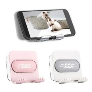 핸드폰 부착식 벽걸이 거치대 스마트폰 휴대폰 주방