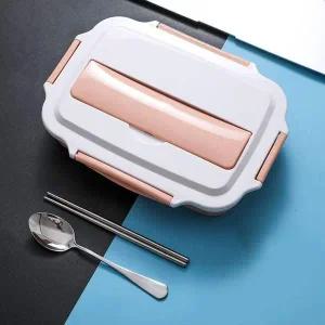 [콩심팥심]해피런치 수저통 식판 도시락통 4구 직장인 혼밥식기