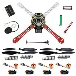 QWinOut F450 APM2.8 6M GPS DIY RC 드론 키트 450mm 프레임 쿼드콥터 4축 UFO 언어셈블 초보자를 위한 (기본 버전)